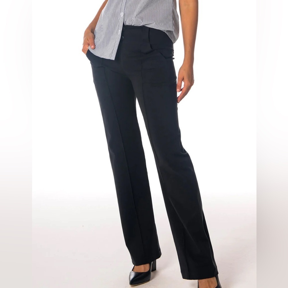 NWT BRENDA BEDDOME Linen Pant - Black - Size 25